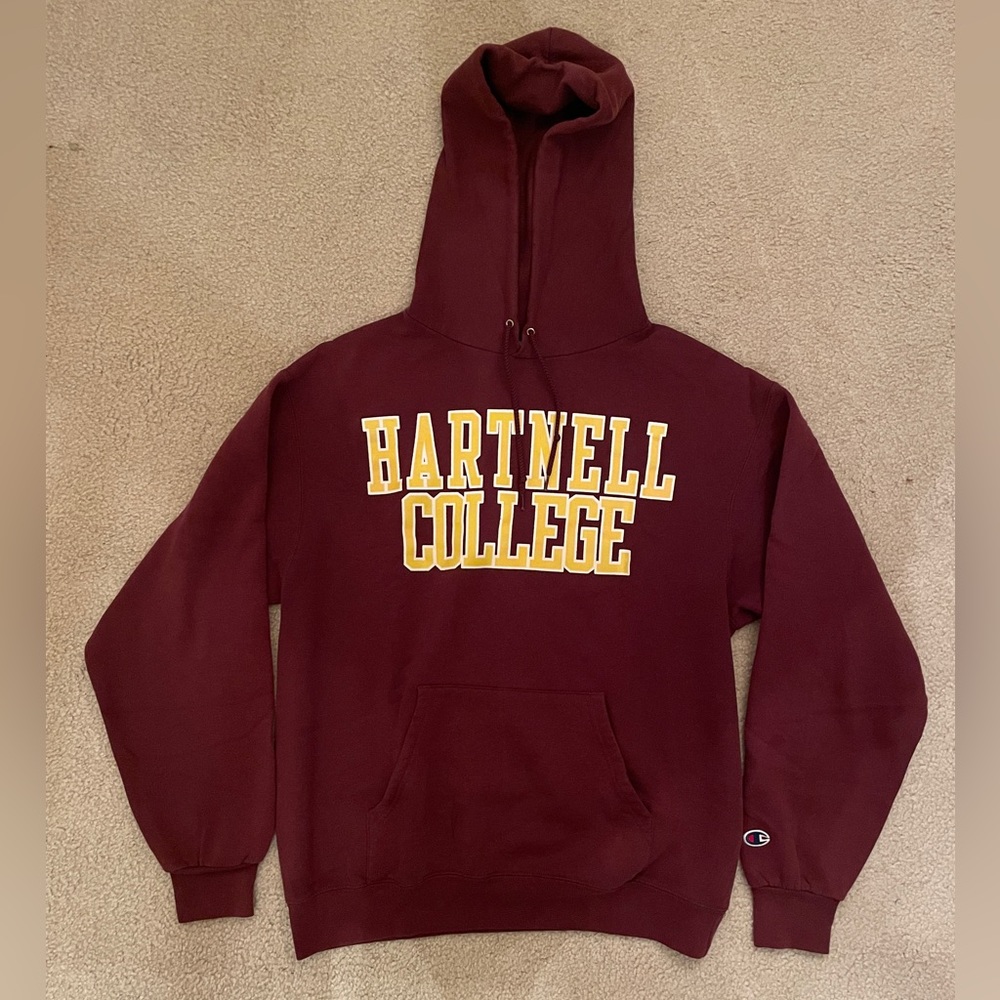 Hartnell College hoodie Champion Med Burgundy